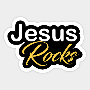 Jesus Rocks Sticker
